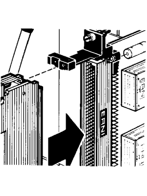 Erni - 043518 - Guide part for 19'' housing, 043518, Erni