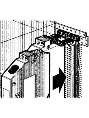 Erni - 043555 - Guide part for 19'' housing, 043555, Erni