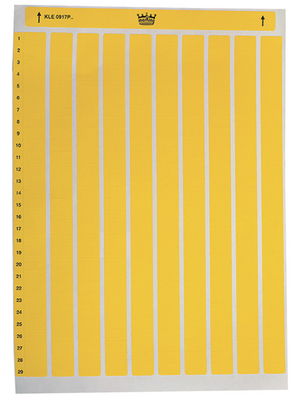 Marking - KLE 148210PG - Labels yellow 210 mm x 148 mm, KLE 148210PG, Marking