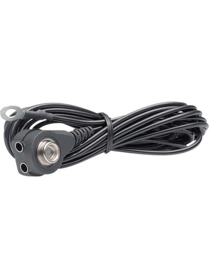 Eurostat - 30-560-0048 - Earth cable 10 mm male + banana / ring 3 m, 30-560-0048, Eurostat