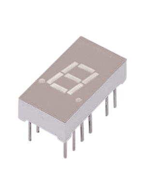 Everlight Electronics - ELS321USOWA/S530-A4 - 7-segment LED-display orange 7.62 mm THT, ELS321USOWA/S530-A4, Everlight Electronics