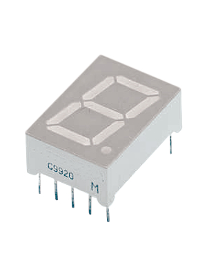 Everlight Electronics - ELS515SYGWA/S530-E2 - 7-segment LED-display yellow/green 13.2 mm THT, ELS515SYGWA/S530-E2, Everlight Electronics