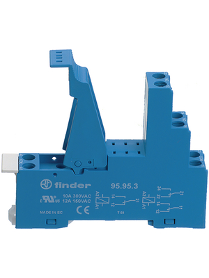 Finder - 95.95.3SPA - Screw terminal socket, 5.0 mm pitch, 95.95.3SPA, Finder