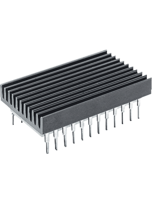 Fischer Elektronik - ICK-24B - Heat sink 33 mm 13 K/W black anodised, ICK-24B, Fischer Elektronik
