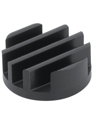 Fischer Elektronik - ICK LED R 29 X 11,5 - Heat Sink for LED 17.26 K/W black anodised, ICK LED R 29 X 11,5, Fischer Elektronik