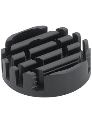 Fischer Elektronik - ICK LED R 33 X 10 G - Heat Sink for LED 3.6 K/W black anodised, ICK LED R 33 X 10 G, Fischer Elektronik