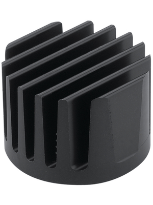 Fischer Elektronik - ICK LED R 40 X 27 - Heat Sink for LED 9.41 K/W black anodised, ICK LED R 40 X 27, Fischer Elektronik