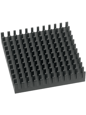 Fischer Elektronik - ICK PGA 16X16X8 - Heat sink 40 mm 14 K/W black anodised, ICK PGA 16X16X8, Fischer Elektronik