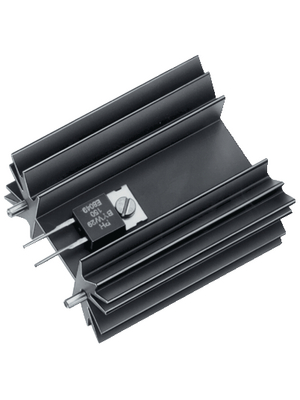 Fischer Elektronik - SK 129/ 25,4/ STS - Heat sink 25.4 mm 7.8 K/W black anodised, SK 129/ 25,4/ STS, Fischer Elektronik