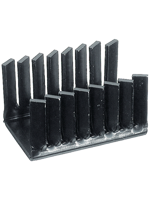 Fischer Elektronik - FK 225 SA-L1 - Heat sink 38 mm 9.9 K/W black anodised, FK 225 SA-L1, Fischer Elektronik