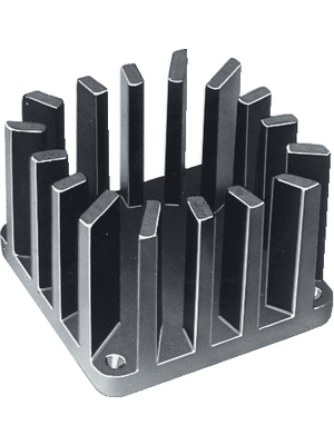 Fischer Elektronik - FK 318 3 SA - Heat sink 46 mm 4.8 K/W black anodised, FK 318 3 SA, Fischer Elektronik