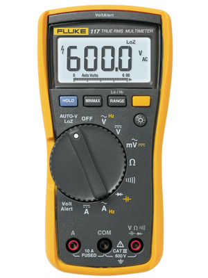 Fluke - FLUKE 117 - Multimeter digital FLUKE 117 TRMS AC 6000 digits 600 VAC 600 VDC 10 ADC, FLUKE 117, Fluke
