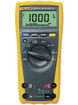 Fluke - FLUKE 179 - Multimeter digital FLUKE 179 TRMS AC 6000 digits 1000 VAC 1000 VDC 10 ADC, FLUKE 179, Fluke
