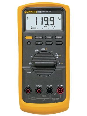 Fluke - FLUKE 83-V/EUR - Multimeter digital FLUKE 83-V/EUR RMS 6000 digits 1000 VAC 1000 VDC 10 ADC, FLUKE 83-V/EUR, Fluke
