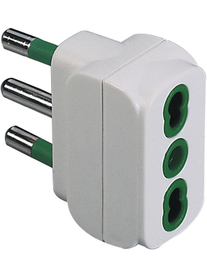 FME Fanton - 82.110 - Branch plug 3-pin IT white 2P+T 16A, 82.110, FME Fanton
