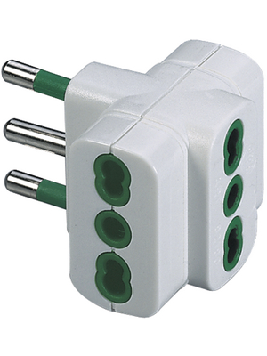 FME Fanton - 82.180 - Branch plug 3-pin IT white 2P+T 16A, 82.180, FME Fanton