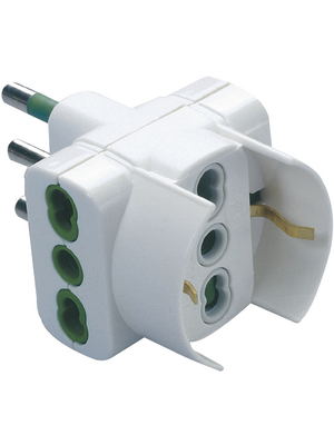 FME Fanton - 82.240 - Branch plug 3-pin IT white 2P+T 16A, 82.240, FME Fanton