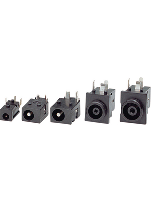 Hosiden - HEC 3600 BLACK - Power Jack 1.7 mm 4 mm, HEC 3600 BLACK, Hosiden