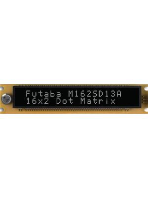 Futaba - M162SD13AA - VFD text module 2 x 16, M162SD13AA, Futaba