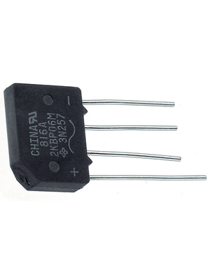 General Semiconductors - 2KBP06M - Bridge rectifier 600 V 2 A KBPM, 2KBP06M, General Semiconductors