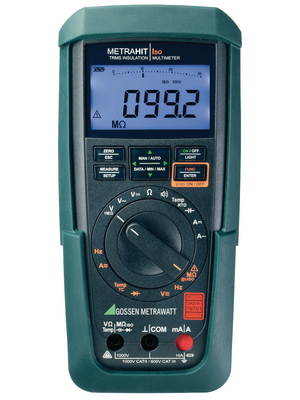 Gossen Metrawatt - METRAHIT ISO - Multimeter digital TRMS AC+DC 3100 digits 1000 VAC 1000 VDC 10 ADC, METRAHIT ISO, Gossen Metrawatt