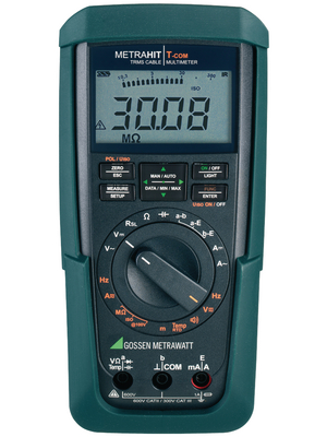 Gossen Metrawatt - METRAHIT T-COM - Multimeter digital TRMS AC+DC 3100 digits 600 VAC 600 VDC 1 ADC, METRAHIT T-COM, Gossen Metrawatt