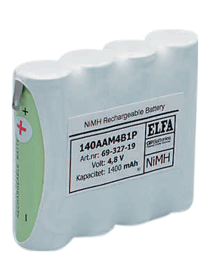 GP Batteries - 150AAM4B1P-0 4,8V/1500mAh - NiMH Battery pack 4.8 V 1500 mAh, 150AAM4B1P-0 4,8V/1500mAh, GP Batteries