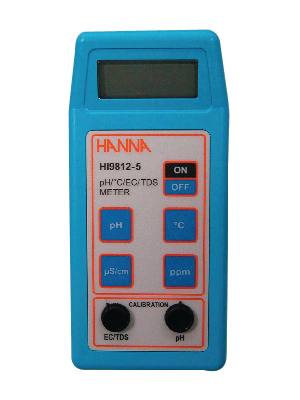 Hanna - HI9812-5 - PH/conductivity/temperature measuring device 0...14 pH 0.1 pH 1 , HI9812-5, Hanna