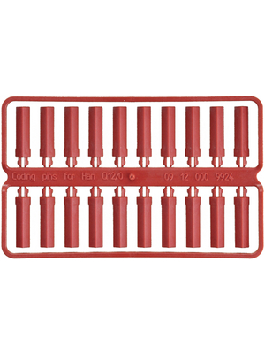 HARTING - 09 12 000 9924 - Coding pin, 09 12 000 9924, HARTING