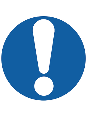 HellermannTyton - ASS5-B-150-BU - Mandatory signs, ASS5-B-150-BU, HellermannTyton