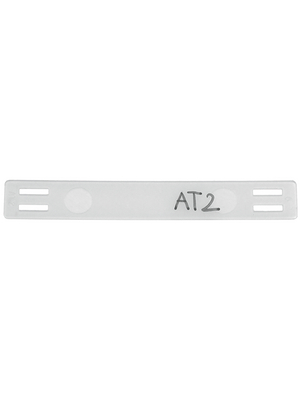 HellermannTyton - AT2-N66-BK-C1 - Labelling sign 63.0 mm 9.0 mm black, AT2-N66-BK-C1, HellermannTyton