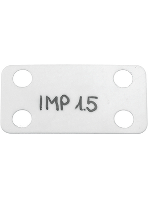 HellermannTyton - IMP1.5-N66-NA-C1 - Labelling sign 38.1 mm 19.1 mm natural, IMP1.5-N66-NA-C1, HellermannTyton