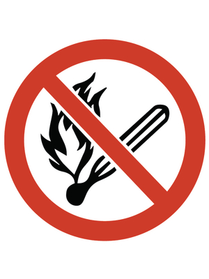 HellermannTyton - PS5-C-150-WH - Prohibition signs, PS5-C-150-WH, HellermannTyton