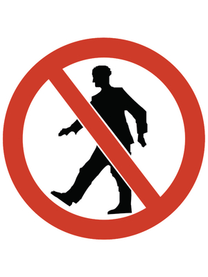 HellermannTyton - PS5-D-150-WH - Prohibition signs, PS5-D-150-WH, HellermannTyton