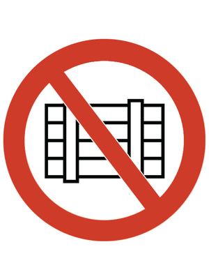 HellermannTyton - PS5-F-150-WH - Prohibition signs, PS5-F-150-WH, HellermannTyton