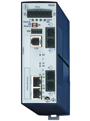 Belden Hirschmann - RS20-0400M2M2SDAE - Industrial Ethernet Switch 2x 10/100 RJ45 / 2x SC (multi-mode), RS20-0400M2M2SDAE, Belden Hirschmann