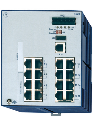 Belden Hirschmann - RS20-1600T1T1SDAU - Industrial Ethernet Switch 16x 10/100 RJ45, RS20-1600T1T1SDAU, Belden Hirschmann