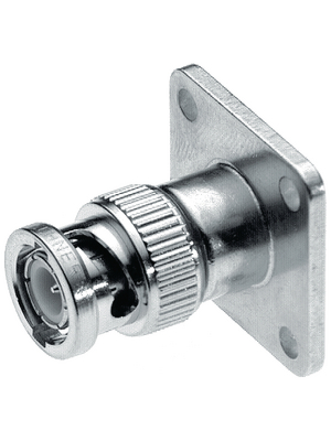 Huber+Suhner - 13_BNC-50-0-2/133_NE - Panel-mount male receptacle BNC 50 Ohm straight, 13_BNC-50-0-2/133_NE, Huber+Suhner