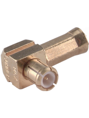 Huber+Suhner - 16_MCX-50-2-14/111_NE - Cable plug MCX, angled 50 Ohm, 16_MCX-50-2-14/111_NE, Huber+Suhner