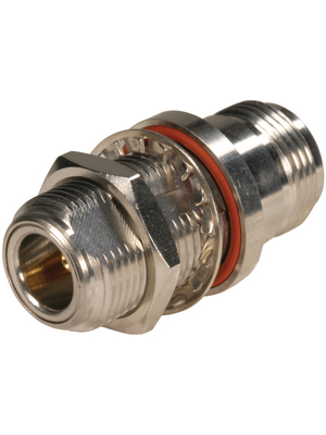 Huber+Suhner - 34_N-50-0-1/133_NE - Adapter bulkhead N female/female 50 Ohm, 34_N-50-0-1/133_NE, Huber+Suhner