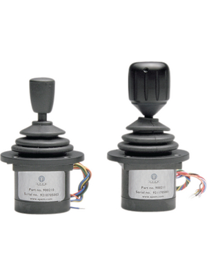 Apem - 9SY50RE4520 - Inductive Joystick 10...50% VDC 10 mA  @ 4.75-15 VDC Stranded Wires, 150 mm 42 x 42 x 94 mm, 9SY50RE4520, Apem