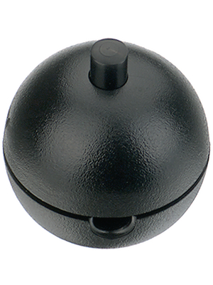 Inter Baer - 8018-004.01 - Cord intermediate switch 1-pole black, 8018-004.01, inter B?R