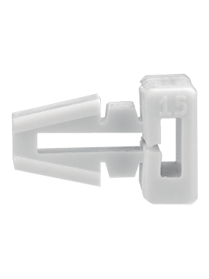 HellermannTyton - TM 1/SF - Cable tie mount 2.4...7.6 mm natural - 151-40119, TM 1/SF, HellermannTyton
