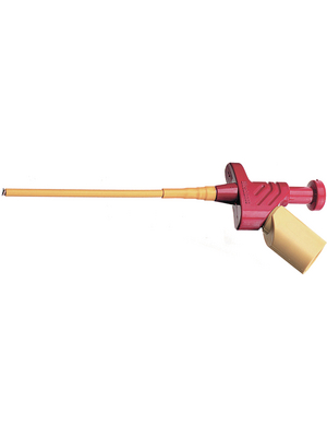 SKS Kontakttechnik - KLEPS 250 RED - Clamp-type test probe ? 4 mm red 30 VAC 60 VDC, 4 A, KLEPS 250 RED, SKS Kontakttechnik