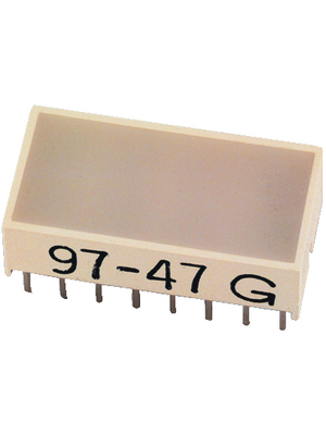 Kingbright - KB-2785YW - LED Light Bars yellow 10 x 20 mm, KB-2785YW, Kingbright