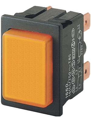 Marquardt - 1660.0201 - Push-button switch orange 2P, 1660.0201, Marquardt