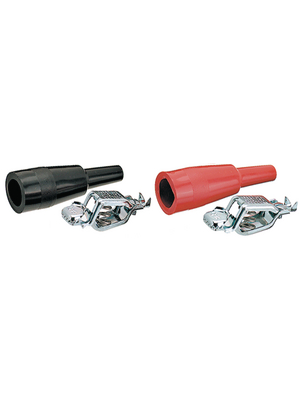 No Brand - PK 2729 - Set of battery clips red + black 30 VAC 60 VDC, 20 A, PK 2729, No Brand