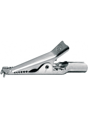 SKS Kontakttechnik - AGF 30 - Crocodile clip ? 4 mm blank 30 VAC 60 VDC, 4 A, AGF 30, SKS Kontakttechnik