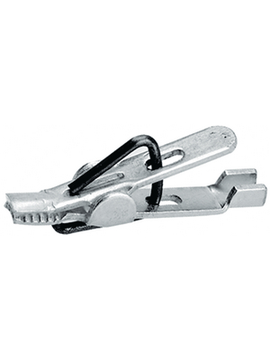 SKS Kontakttechnik - AGF 1 - Crocodile clip ? 2 mm blank 30 VAC 60 VDC, 3 A, AGF 1, SKS Kontakttechnik