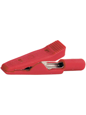 SKS Kontakttechnik - MA 1 RED - Crocodile clip ? 2 mm red 30 VAC 60 VDC, 8 A, MA 1 RED, SKS Kontakttechnik